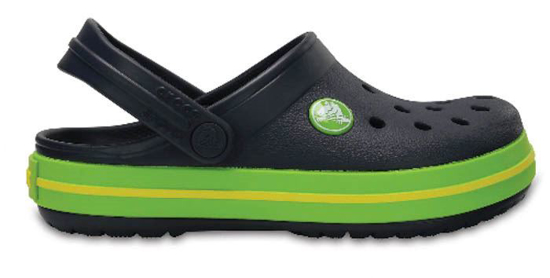 CROCS crocband clog 204537 navy volt green