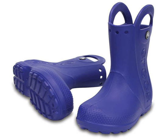 CROCS handle rain boot kids 12803 cerulean blue