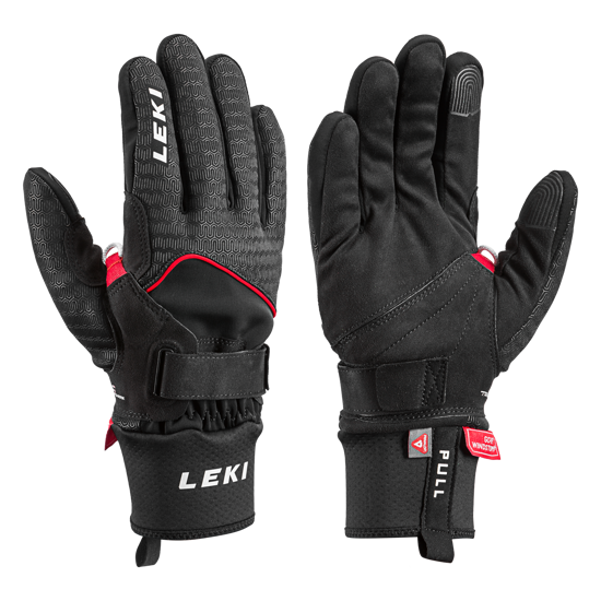 Picture of LEKI odr tekaške rokavice NORDIC THERMO SHARK black red
