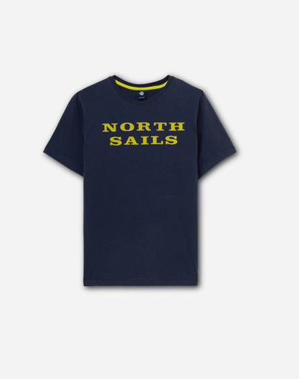 Picture of NORTH SAILS m majica 692793 0802 T-SHIRT WITH LETTERING navy blue