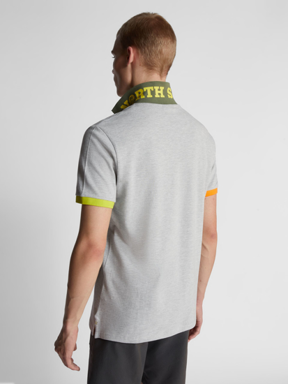 Picture of NORTH SAILS m polo majica 692356 0926 COLOUR-BLOCK POLO SHIRT grey melange