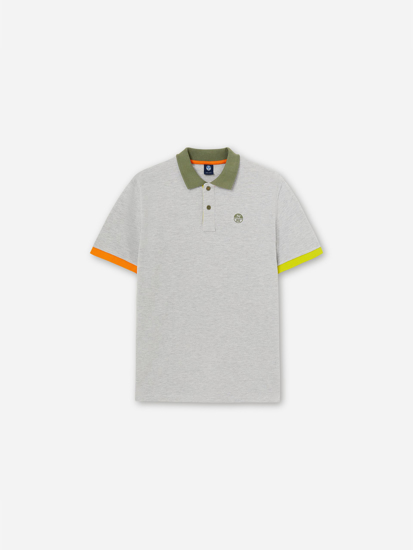 Picture of NORTH SAILS m polo majica 692356 0926 COLOUR-BLOCK POLO SHIRT grey melange