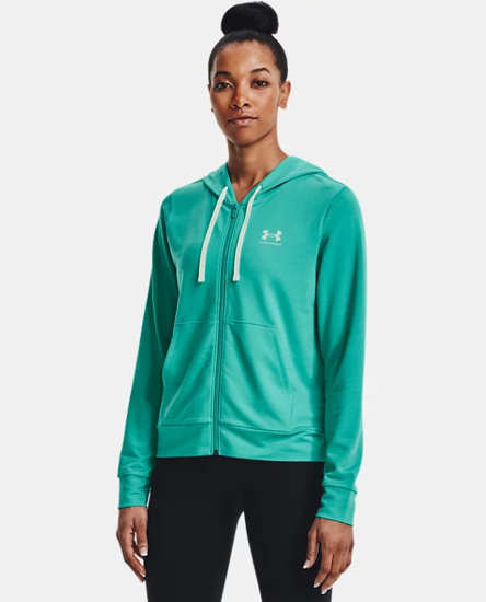 Picture of UNDER ARMOUR ž jopica 1369853-369  RIVAL TERRY FULL ZIP HOODIE