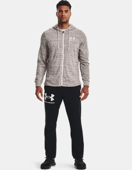 Picture of UNDER ARMOUR m jopica 1370409-112 RIVAL TERRY FULL-ZIP
