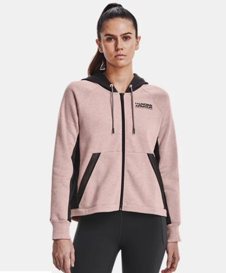 Picture of UNDER ARMOUR ž jopica 1369852-676 RIVAL FULL ZIP HOODIE