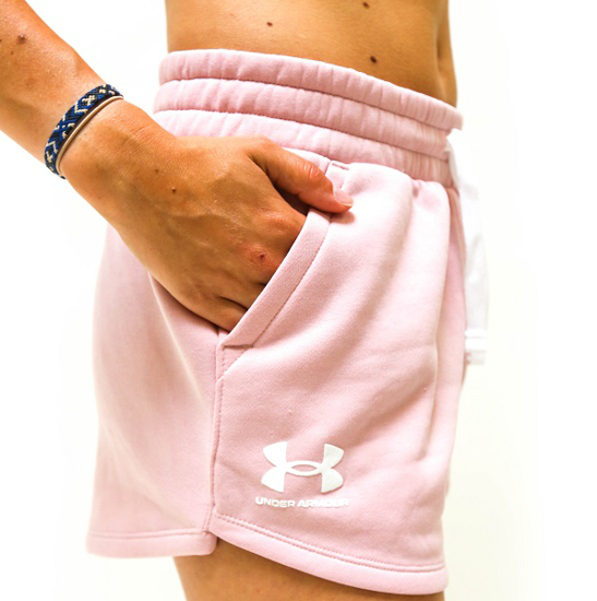 Picture of UNDER ARMOUR ž hlače 1369858-676 RIVAL FLEECE SHORTS