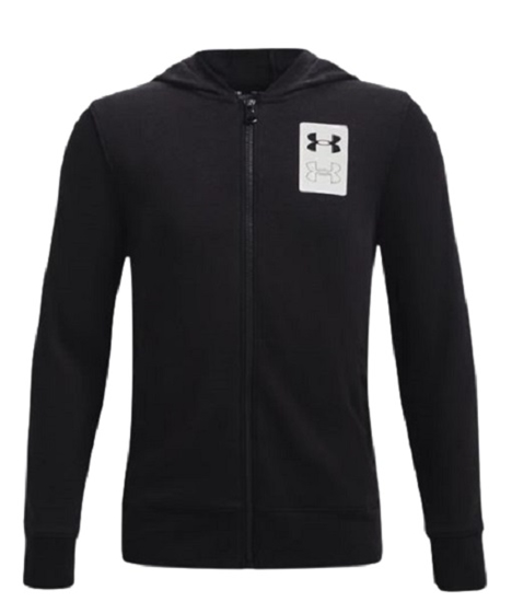 Picture of UNDER ARMOUR otr jopica 1370208-001 RIVAL TERRY FULL-ZIP HOODIE