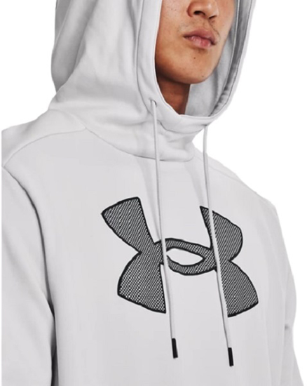 Picture of UNDER ARMOUR m kapucar 1373352-014 ARMOUR FLEECE BIG LOGO HOODIE