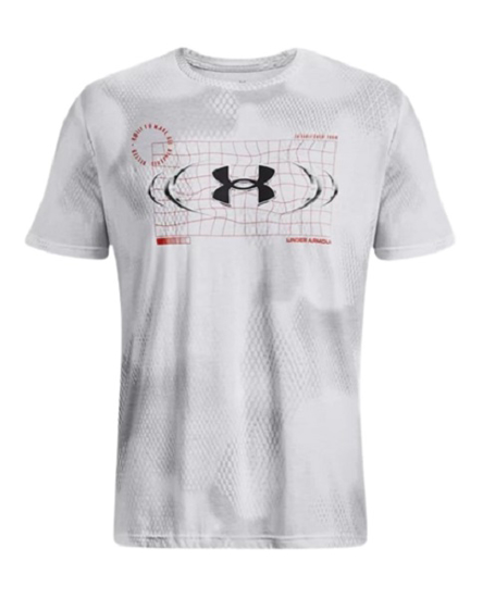 Picture of UNDER ARMOUR m majica 1374507-100 FOOTBALL ALL OVER PRINT METAL LOGO SHORT SLEEVE