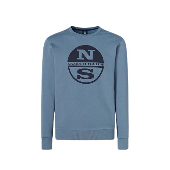 Picture of NORTH SAILS m pulover 691030 0768 SWEATSHIRT WITH MAXI LOGO