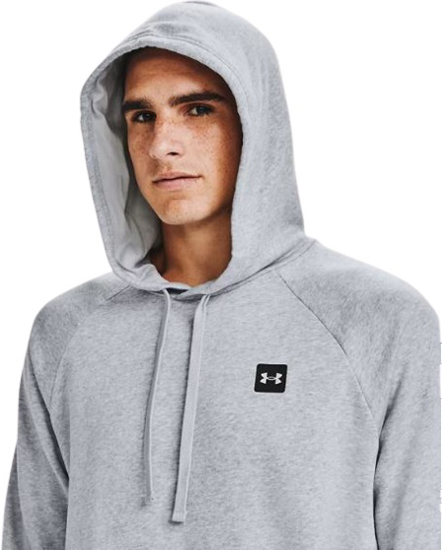 Picture of UNDER ARMOUR m kapucar 1357092-011 RIVAL FLEECE HOODIE