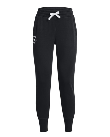 Picture of UNDER ARMOUR ž hlače 1373025-001 RIVAL FLEECE CREST JOGGERS
