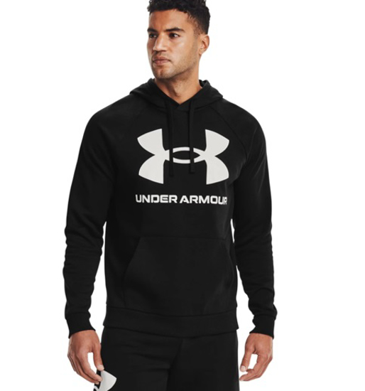 Picture of UNDER ARMOUR m kapucar 1357093-001 RIVAL FLEECE BIG LOGO HOODIE