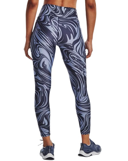 Picture of UNDER ARMOUR ž legice 1365338-558 HEATGEAR ARMOUR NO-SLIP WAISTBAND PRINTED ANKLE LEGGINGS