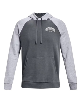 Picture of UNDER ARMOUR m kapucar 1373363-012 RIVAL FLEECE WORDMARK COLORBLOCK HOODIE