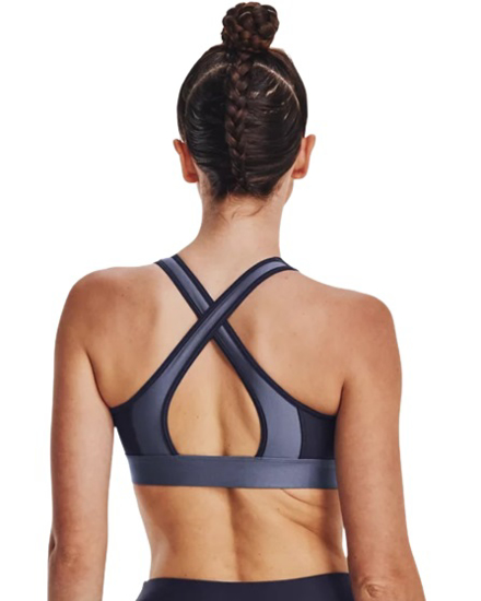 Picture of UNDER ARMOUR ž trening top 1374528-767 MID CROSSBACK HARNESS SPORTS BRA