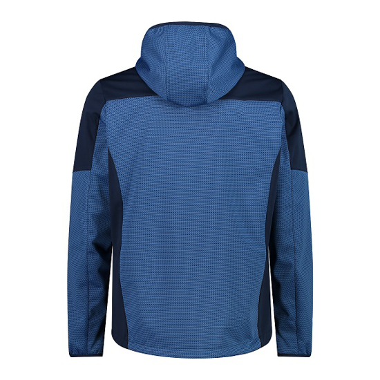 Picture of CMP m softshell 33A5327 M879 JACKET FIX HOOD JACQUARD SOFTSHELL