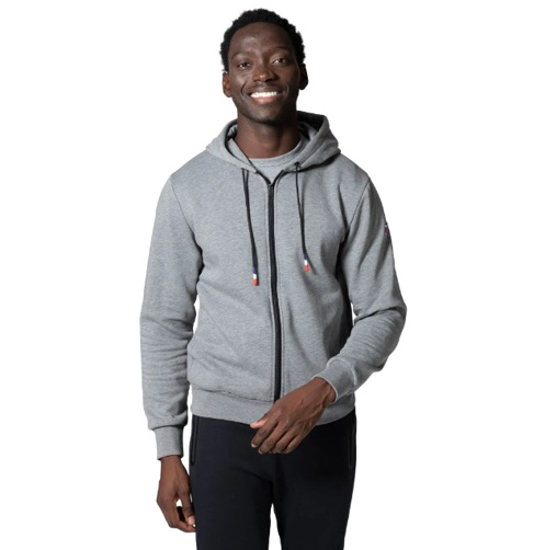 Picture of ROSSIGNOL m jopica RLKMS07 280 FULL-ZIP HOODED LOGO COTTON SWEATSHIRT