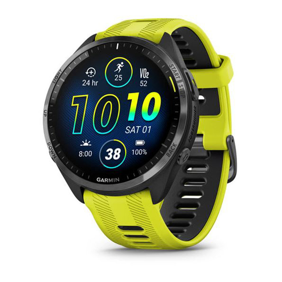 GARMIN športna ura FORERUNNER 965 AMOLED 010-02809-12 Yellow/Black Silicone Band