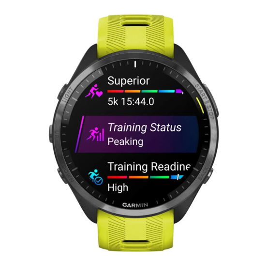 GARMIN športna ura FORERUNNER 965 AMOLED 010-02809-12 Yellow/Black Silicone Band