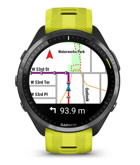 GARMIN športna ura FORERUNNER 965 AMOLED 010-02809-12 Yellow/Black Silicone Band