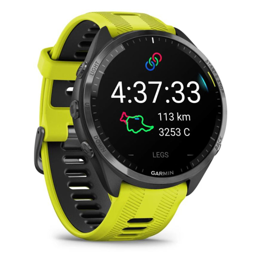 GARMIN športna ura FORERUNNER 965 AMOLED 010-02809-12 Yellow/Black Silicone Band