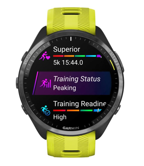 GARMIN športna ura FORERUNNER 965 AMOLED 010-02809-12 Yellow/Black Silicone Band