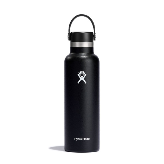 Picture of HYDRO FLASK STANDARD MOUTH WITH FLEX STRAW CAP S21FS001 621 ml black