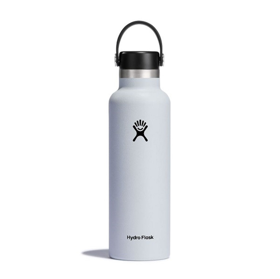 Picture of HYDRO FLASK STANDARD MOUTH WITH FLEX STRAW CAP S21FS110 621 ml white