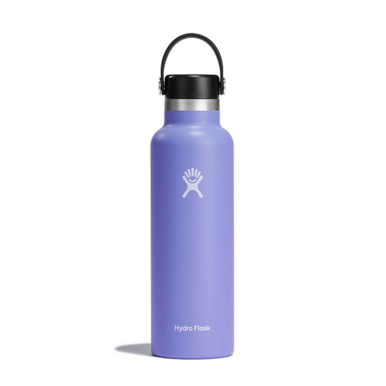 Picture of HYDRO FLASK STANDARD MOUTH WITH FLEX STRAW CAP S21FS474 621 ml lupine