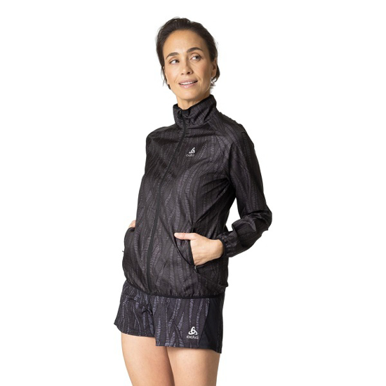 Picture of ODLO ž jakna 313951 15000 THE ESSENTIALS LIGHT PRINT RUNNING JACKET