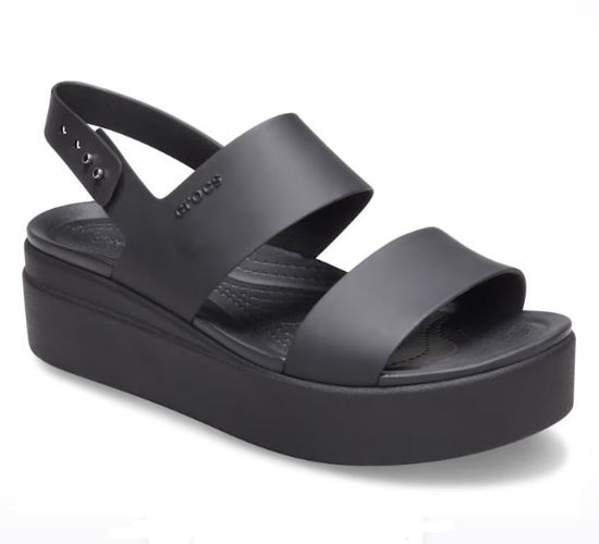 CROCS brooklyn low wedge 206453 black