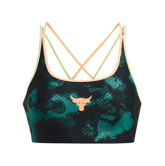 Picture of UNDER ARMOUR ž trening top 1377953-722 PROJECT ROCK CROSSBACK FAMILY PRINTED SPORTS BRA