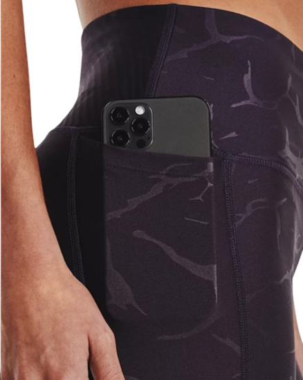 Picture of UNDER ARMOUR ž legice 1377108-541 HEATGEAR NO SLIP-WAISTBAND EMBOSS LEGGINGS