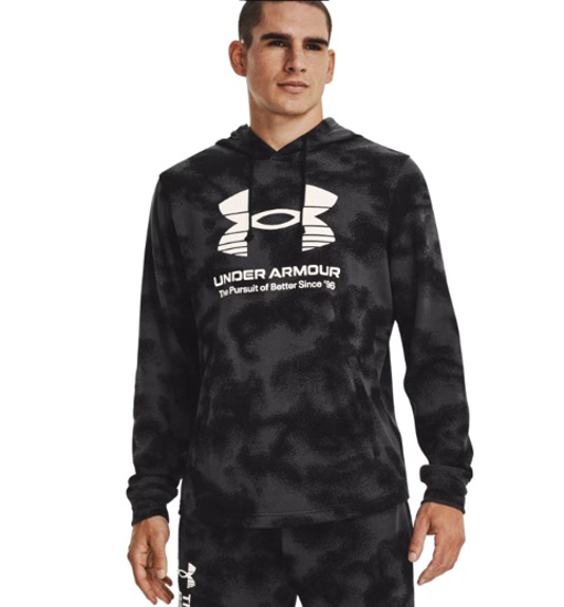 Picture of UNDER ARMOUR m kapucar 1377185-001 RIVAL TERRY HOODIE