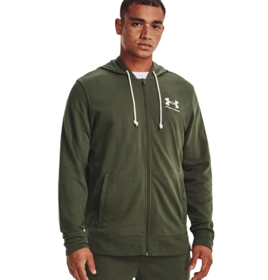 Picture of UNDER ARMOUR  m jopica 1370409-390 RIVAL TERRY FULL-ZIP