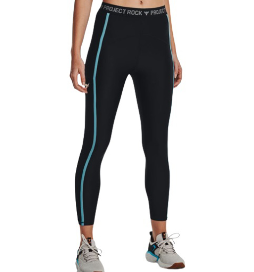 Picture of UNDER ARMOUR ž legice 1377463-001 PROJECT ROCK HEATGEAR ANKLE LEGGINGS