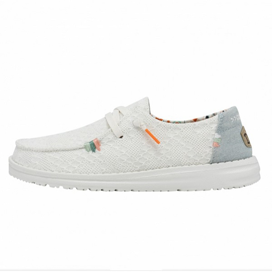 HEYDUDE ž čevlji 40054-1KF WENDY BOHO white crochet