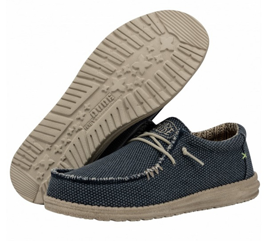 HEYDUDE m čevlji 40003-4NM WALLY BRAIDED blue night