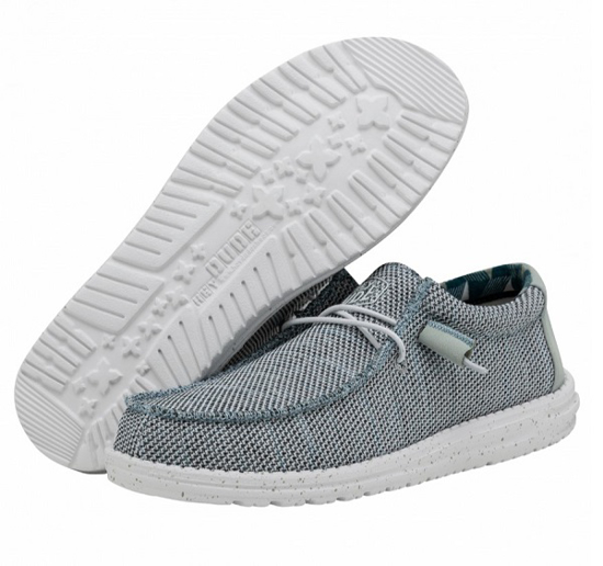 HEYDUDE m čevlji 40019-1HN WALLY SOX ice grey