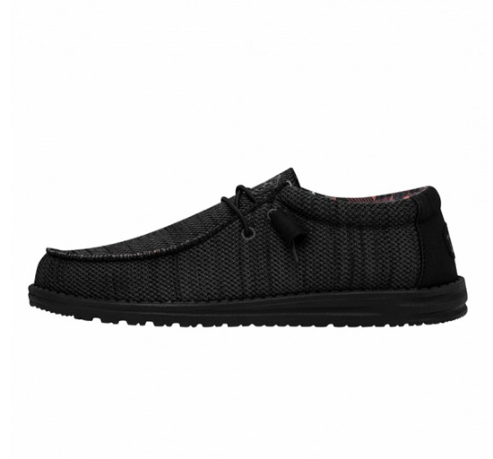 HEYDUDE m čevlji 40019-0XD WALLY SOX jet black