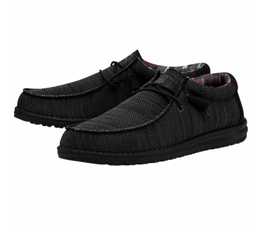 HEYDUDE m čevlji 40019-0XD WALLY SOX jet black