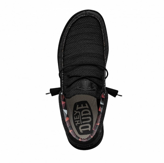 HEYDUDE m čevlji 40019-0XD WALLY SOX jet black