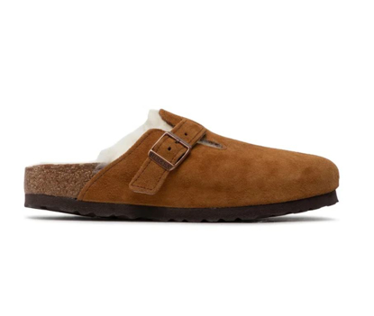 BIRKENSTOCK natikači 1001141 BOSTON SHEARLING -narrow- mink