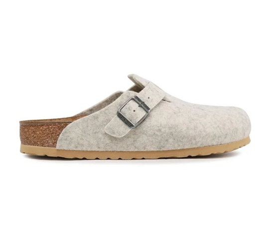 BIRKENSTOCK natikači 1023160 BOSTON -regular- eggshell