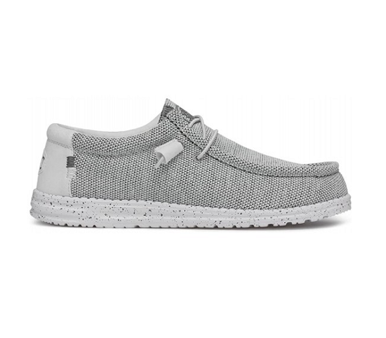 HEYDUDE m čevlji 40019-1KA WALLY SOX stone white