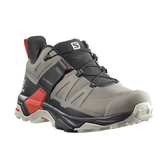 SALOMON m pohodni čevlji 417314 X ULTRA 4 GTX vintage khaki/black/cherry tomato