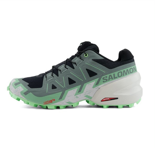 SALOMON ž trail copati 473013 SPEEDCROSS 6 black/laurel wreath/green ash