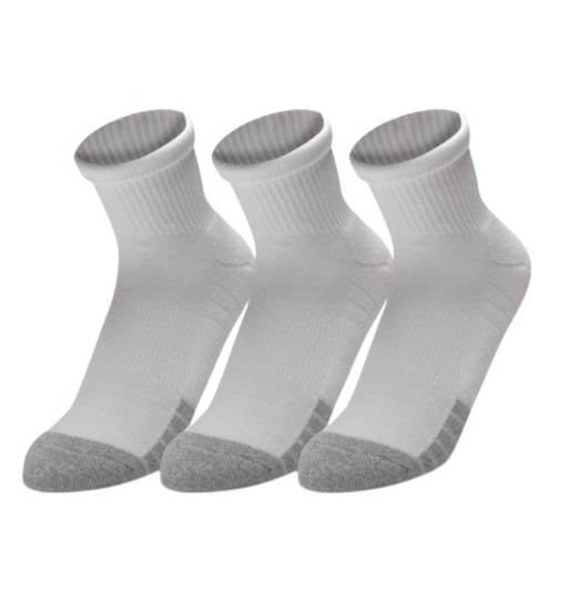 UNDER ARMOUR nogavice 10353262-100 HEATGEAR QUARTER SOCKS 3-PACK