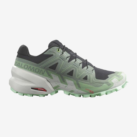 SALOMON ž trail copati 473013 SPEEDCROSS 6 black/laurel wreath/green ash